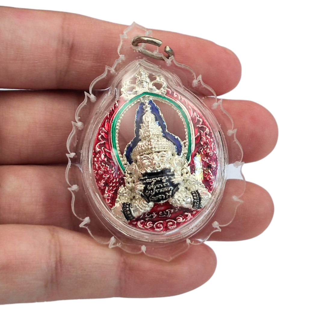 Rahu Om Jan Coin Thai Amulet Billionaire Wealth & Power