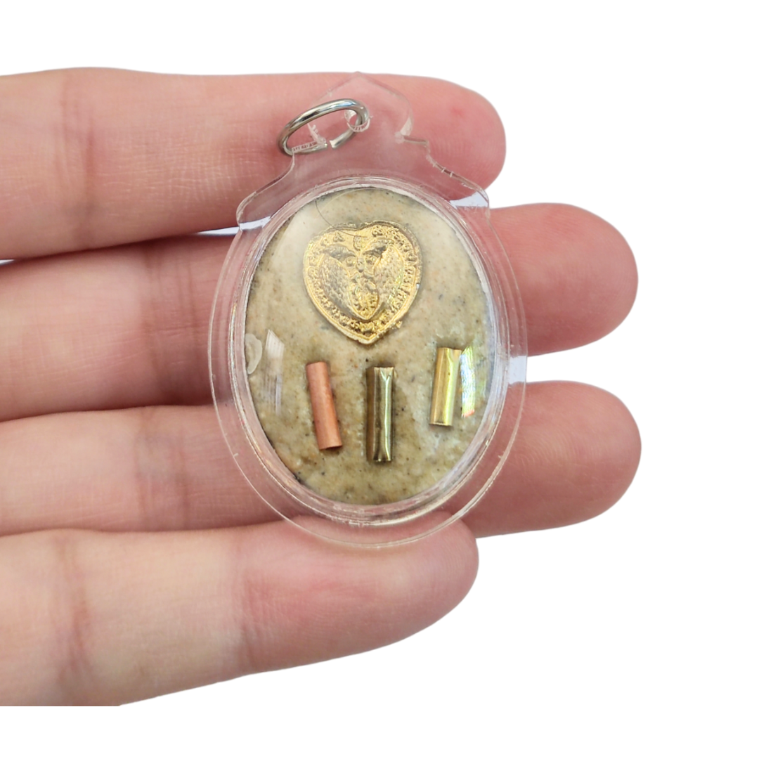 Luang Pu.Hong Pendant Sarika Back for Luck & Charm