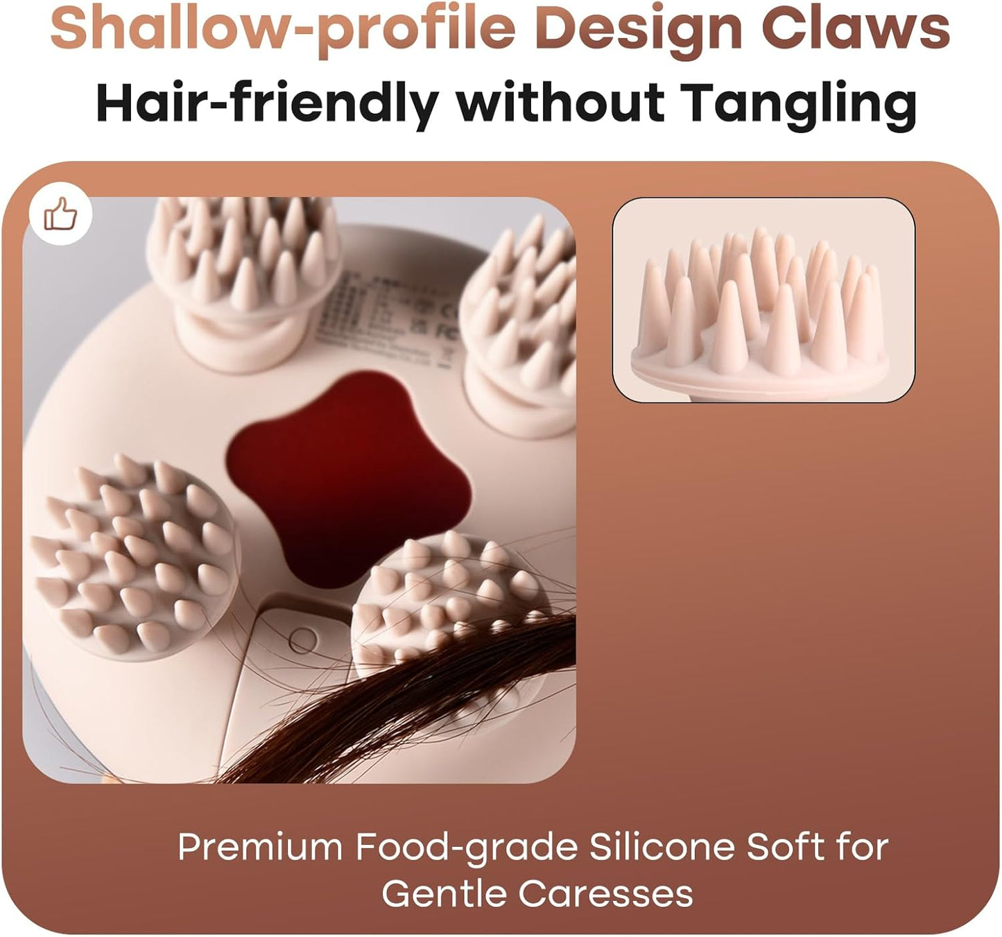 Arboleaf Electric Scalp Massager | 5-in-1 Waterproof Head Massager with 128 Nodes | For Relaxation, Hair Wellness & Gifting