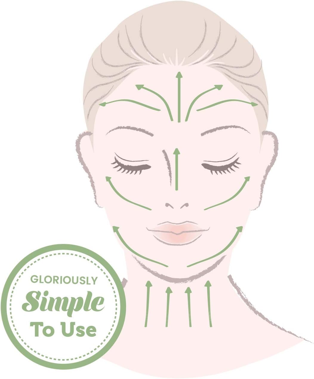 ROSELYNBOUTIQUE Jade Roller & Gua Sha Set – Natural Skincare Tools (Green)
