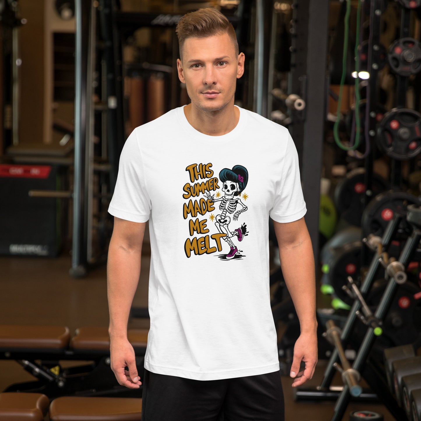 Spiritual-themed T-shirt with radiant celestial design