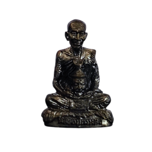 LP Kalong Statue Amulet – Thai Talisman for Fortune, Popularity & Protection