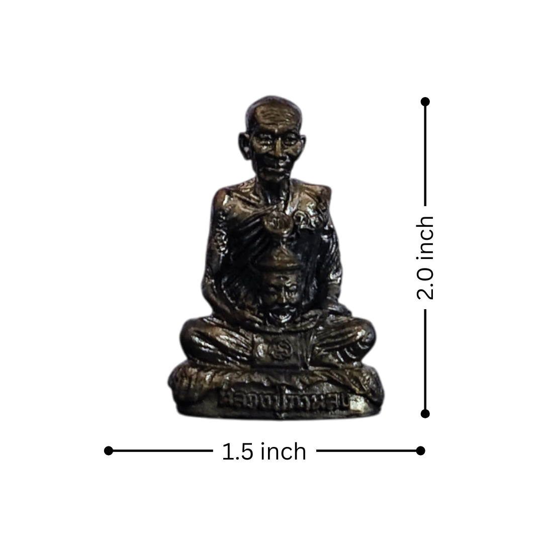 LP Kalong Statue Amulet – Thai Talisman for Fortune, Popularity & Protection
