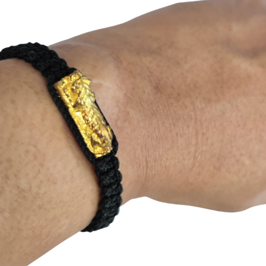 Small Tiger Takrut Bracelet – LP Pern Sacred Thai Amulet for Fortune & Protection
