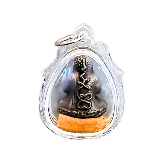 Phra Pidta – Nawaloha Amulet with Monk’s Robe (Blessed by LP Phat, Huai Duan)