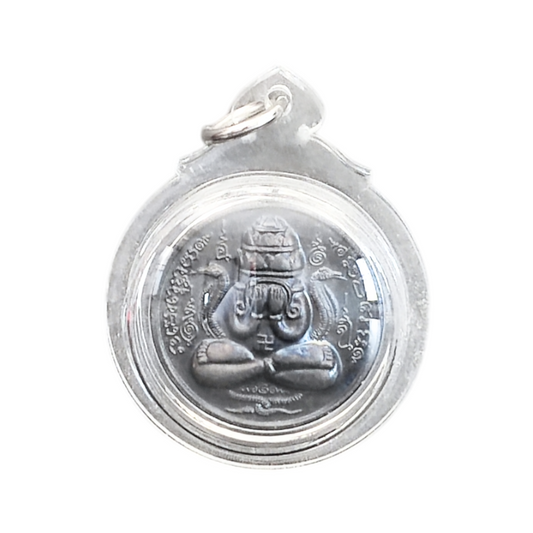Phra Pidta Jatukam – Amulet of Destiny with Rahu & Zodiac Circle (Consecrated by LP Maha Sila)