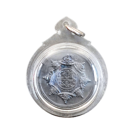 Phra Pidta Jatukam – Amulet of Destiny with Rahu & Zodiac Circle (Consecrated by LP Maha Sila)