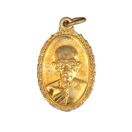 LP Ruay Ruay Heng Medal – Sacred Wealth Coin from Wat Tako, Ayutthaya